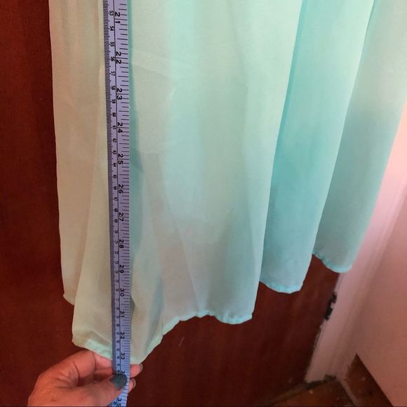 Mint Green mini dress size medium - Picture 3 of 7